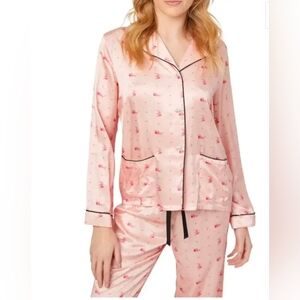 Morgan Lane • Jane Satin Pajama Top Size Medium